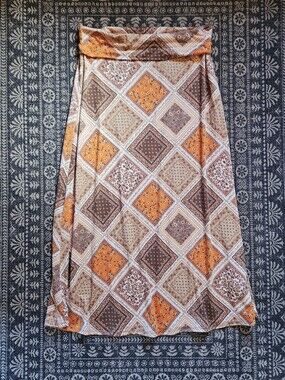 Women’s Earthbound Trading Patchwork Print Midi Maxi Skirt